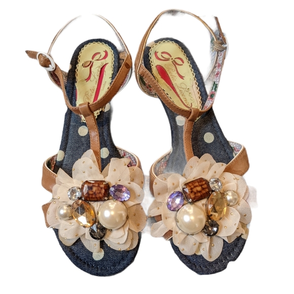 Poetic License Shoes - poetic licence london decored sandals size 7.5